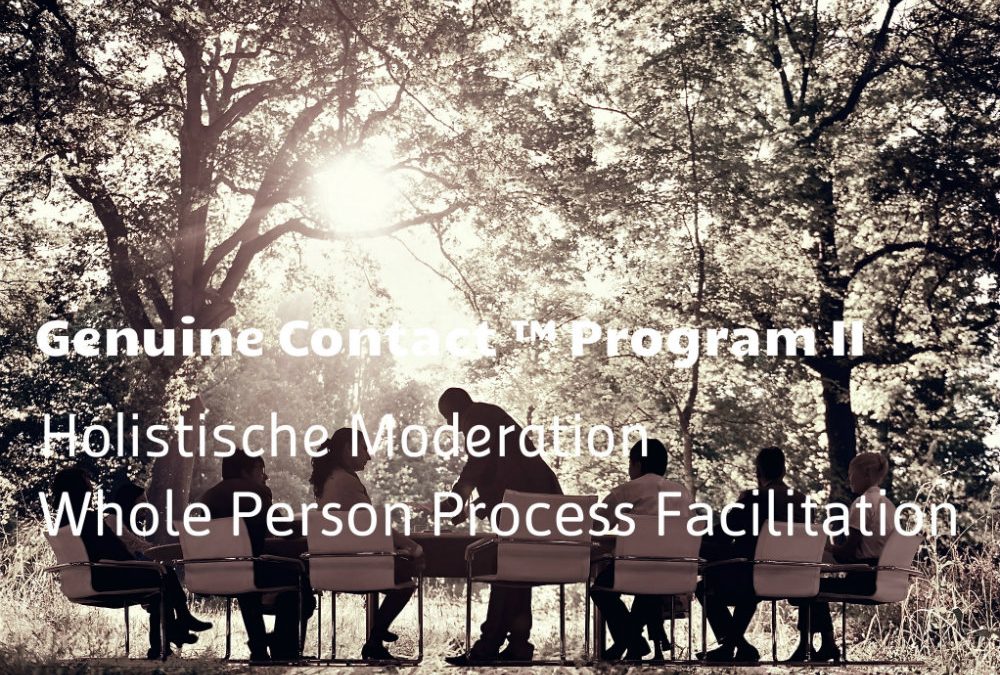 Genuine Contact™ II: Holistische Moderation –  17. – 19. April 2020